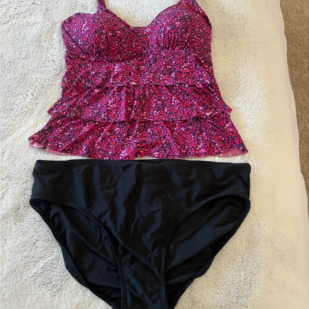 Garnet Hill ruffled tankini